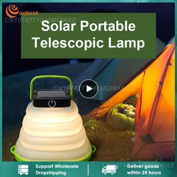 1~5 KS Prenosné Svietidlo Skladacie Camping Svetla Slnečnej Stan Osvetlenie Vonkajšie USB Nabíjateľné Svetlo Vodotesný LED Rybárske Lampa