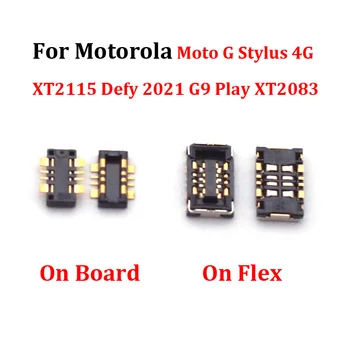 2-5 ks, Vnútorné Batérie Flex Doska FPC Držiak Konektora Zapojte Klip Pre Motorola Moto G Stylus 4G XT2115 Vzdorovať 2021 G9 Hrať XT2083