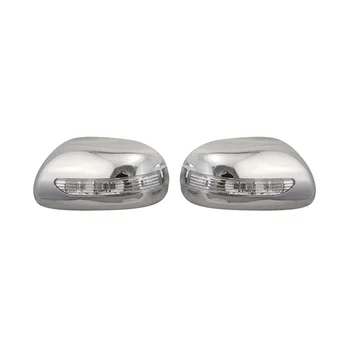 2 Pack na roky 2009-2013 pre Autá chrómované Bočné LED Svetlo Zrkadlo Pokrytie Liatie Výbava