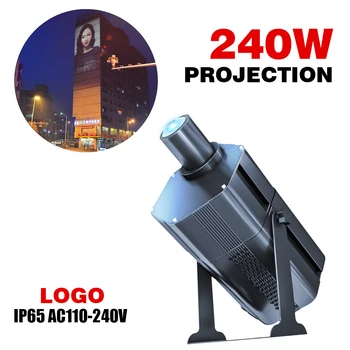 240w high-power Nepremokavé Vonkajšie Reklamné Gobo Projektor Svetlo Ip65 Prispôsobiť stena Logo Projektor Lampa Kc Ce Certifikácia