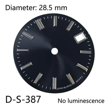 28.5 mm GS dial C3 zelená svetelná dial vhodné pre NH35/36 pohyb mechanické hodinky príslušenstvo