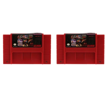 2X Pre SFC/SNES Super Hra Karty Snes Hra Karty 100 V Jeden Červený Shell Snes Kazety