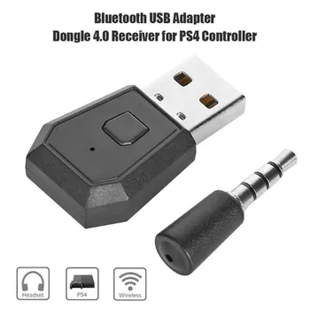 3,5 mm USB Adaptér Bluetooth-kompatibilné Vysielač Pre Sony PS4 Gamepads Herný ovládač Headsety Prijímač USB Dongle Čierna