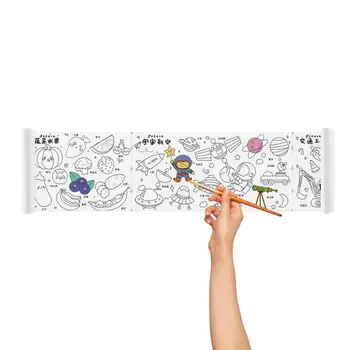 3-Meter Sfarbenie Roll pre Deti Sticky DIY Graffiti Prejdite Vzdelávacie Maľovanie Dodávky Stimulovať Dieťa Tvorivosť A Predstavivosť
