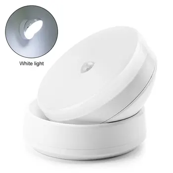 360 Otočené PIR Senzor LED Nočné Svetlo Nástenné Svietidlá Nabíjacie Kabinetu Svetlo Bezdrôtový Skrine, Nočné Lampy Domova Dodanie