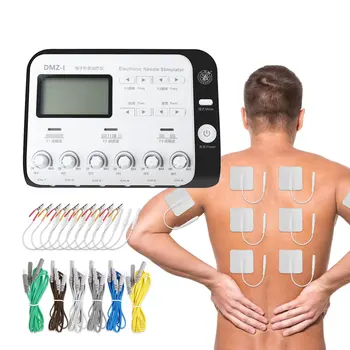 6 Výstupný Kanál Fyzioterapia Telo Masážneho DESIATKY Svalov Electrostimulator Relaxovať Electroacupuncture Patch Masáž Stroj