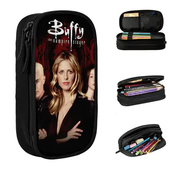 Buffy The Vampire Slayer Peračník Zábava Willow Spike Pero Box Vrece Študent Veľká Kapacita Školské Pomôcky Kozmetické Pencilcases