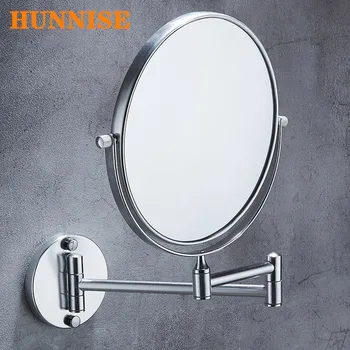 Chrome Zväčšenia Kúpeľne, Zrkadlá Na Stenu Dual Arm Rozšíriť Sklopením Kúpeľňa Make-Up Zrkadlo Priestoru Hliníkové Kúpeľňa Zrkadlo