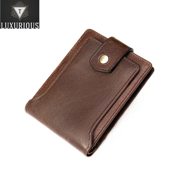 dizajn mužov pre mužov pravej kože luxusné peňaženky módne karty kabelku peniaze taška rfid názov rytie darček 7325