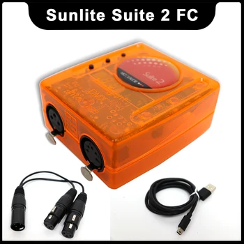 Doprava zadarmo Sunlite Suite 2 FC 1536 kanály DMX512 Fáze Regulátor Osvetlenia Softvér, DJ, Disco Osvetlenie Ovládací Box