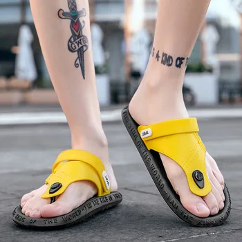 Flip-Flops Mužov Anti-Slip Dezodorant Trend Verzia Papuče Mužov Krok Na Zmysel Soled Flip-Flop Sandále pánske