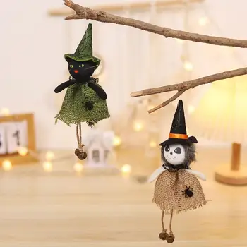 Halloween Ghost Bábika Prívesok Hračka Extra Mäkké Živé Výrazy Horor Strašidelné Závesné Dekorácie DIY Strany Ornament