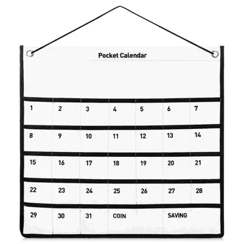 Kalendár Steny Vrecka Puzdro Závesné Príslušenstvo Vrecko Namontované Skladovanie Vrecká Organizátor