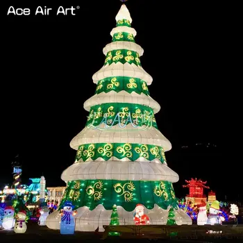 Krásne Nafukovacie Obrie Stojí Vianočný Stromček Nafukovacie Veža Pre Vianočné Dekorácie Vyrobené v Číne