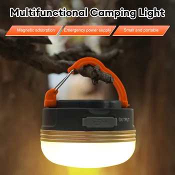 LED Camping Svietidla Stany Lampa 1800mAh Prenosné Camping Svetlá Vonkajšie Turistika Noc Visí Lampa USB Nabíjateľné Svetlá