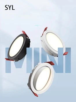 Led Downlight 3 cm Ultra-tenké Zapustené Stropné Lampy, Hliníkové Slim Down Svetlo 75mm Otvor Mieste Pre Obývacia Izba Domáce Vnútorné Osvetlenie