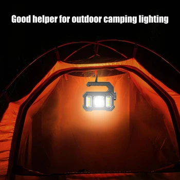 LED+KLAS Camping Baterku, USB Nabíjanie, Vodotesná Ručné Pozornosti Svetlomet, 3 Režimy 300LM 1200mAh pre Vonkajšie