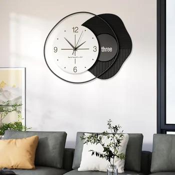 Móda Moderné Tichý Klasické Nástenné Hodiny Obývacia Izba Visí Veľká Spálňa Hodiny Nordic Ozna Kovové Reloj De Porovnanie Domova
