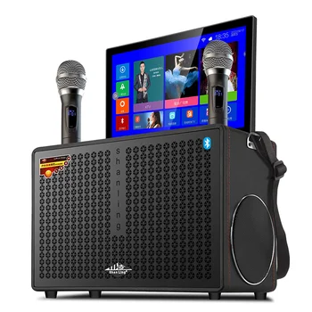 Nové 2023 Powered Aktívne Outdoorové Karaoke 10 Palcový Reproduktor Stereo Bezdrôtový Displej Reproduktorov Domáceho Kina Sledovať Film Smart Reproduktory