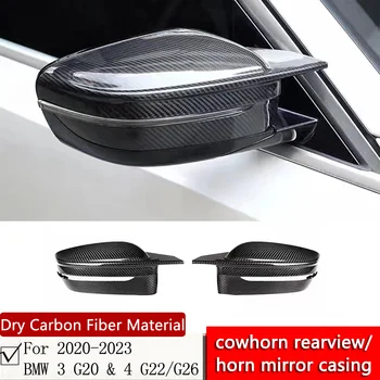Pre BMW3 G20 4series G22 dovybavenie M3 cowhorn spätné zrkadlo bývanie suché uhlíkových vlákien materiálu druhej generácie