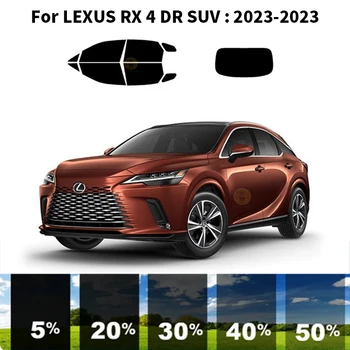 Precut nanoceramics auto UV Okno Odtieň Auta Automobilový Okno Film Pre LEXUS RX 4 DR SUV 2023