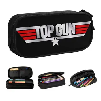 Roztomilý Top Gun peračníky pre Dievčatá Chlapci Vlastné Americký Film Veľký Úložný Pero Vak, Box na kancelárske potreby