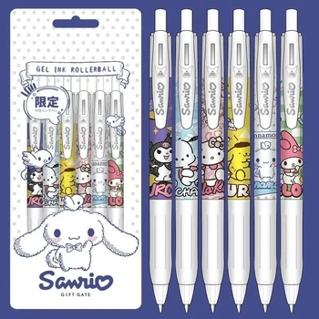 Sanrio Kawaii Hello Kitty Podpis Pero Cartoon Kuromi Študent Písanie 0,5 mm Black Stlačte Bullet Gélové Pero Roztomilý Školské potreby