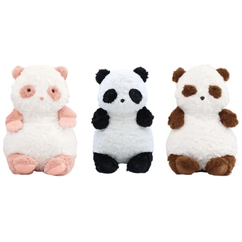 Sedí Panda Plnené Panda Plyšové Hračky Príjemná Hračka Ružová Panda Plushie Plnené Vankúš Spánku Hračka Plnená Pohodlie Hračka Nové Dropship