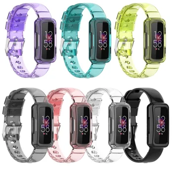 Silikónové Hodinky Kapela Jasné Sledovať Popruh pre Fitbit Inšpirovať 3 Watchband Náramok pre Fitbit Inspire3 Šport Nahradenie Watchbands