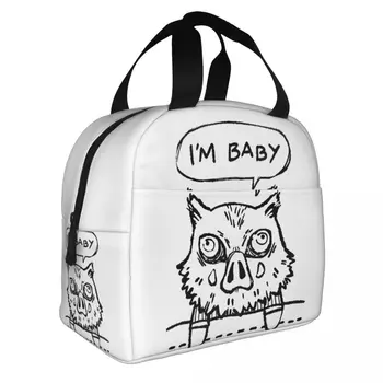 Som Dieťa Inosuke Izolované Obed Taška Prenosná Démon Vrah Anime Opakovane Thermal Bag Tote Lunch Box Školy Cestovné Potravín Taška