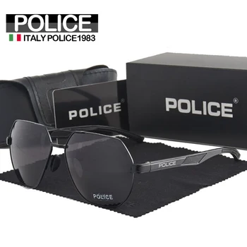Talianska Polícia Polarizované slnečné Okuliare 1983 pre Mužov Jazdy Zrkadlo Farby Slnečné Okuliare Ženy s UV 400 Ochrana Pilot P2022