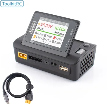 ToolkitRC M9 600W USB Rýchlo Charing DC Inteligentné Nabíjačky Nastaviteľné Obrazovky Uhol s Audio Funkcie Pre 1-8S Lipo LiHv Životnosť Batérie