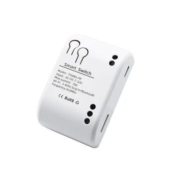Tuya Smart Switch 1 Kanál Wifi Relé Koľajových Dvere Spínač DC AC 7-32V Motorových Opony Prepínač Inching Self-Locking