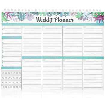 Týždenné Plánovanie Poznámkový Blok Pre Plán Podložky Plány Do Zoznamu Úloh Plánovač Pvc Knihy