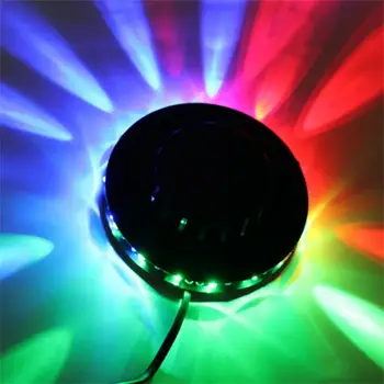 USB RGB Strany, Svetlo, Zvuk Aktivovaný Rotujúce Disco Svetlo LED Loptu Fáze Účinok Strobo Lampa KTV Bar Party Dekorácie Osvetlenie