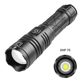 XHP70 LED baterka 18650 26650 TYP Lampy-C Nabíjanie nízka spotreba pripomienka Nepremokavé teleskopická Zoom Pre Outdoor Camping, Rybárčenie