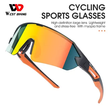 ZÁPAD CYKLISTIKA Profesionálne Cyklistické Okuliare MTB, Road Okuliare Športové slnečné Okuliare Muži Ženy Vetru UV 400 Motocykel Cyklistické Okuliare